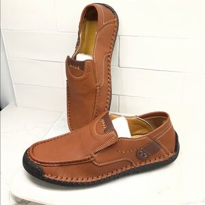 Men's Brown Leather Loafers